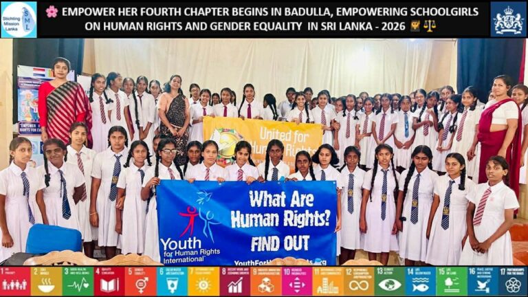 Empower Her Fourth Chapter Begins in Badulla, Empowering Schoolgirls Through Human Rights and Gender Equality Education